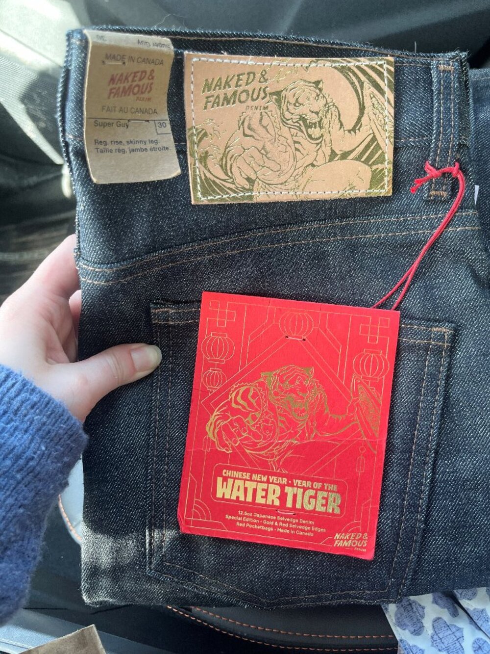 NWT - Special Edition - Naked and Famous Super Guy Jeans